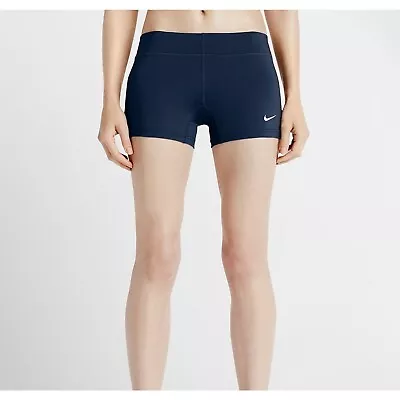 Nike Performance Game Volleyball Shorts Navy Blue Women's Medium 108720-419 • $14.99