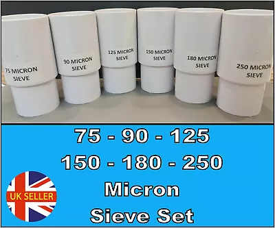 £25.99 • Buy 75 90 125 150 180 250 Micron Nylon Mesh Stackable Sieve Set, Strainer Filter