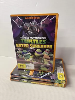 X 3 Teenage Mutant Ninja Turtles - Ultimate Showdown (DVD 2013) A41 • $19.51