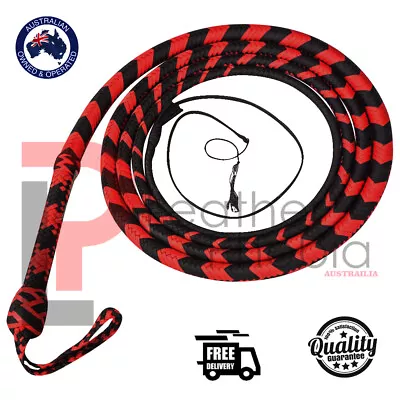 Para-cord Nylon Bullwhip Indiana Jones Style Whip 04 To 16 Feet Long 16 Strands • $62.40