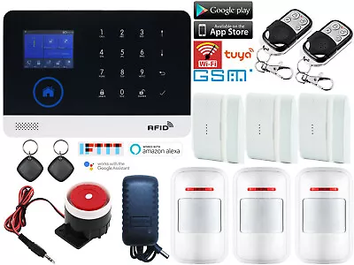 $85.49 • Buy X01 WiFi Cloud APP Internet GSM Tuya Wireless Home Security Alarm Burglar System