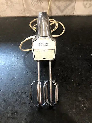 Vintage Sunbeam Mixmaster Hand Held Mixer W Front Ejector Button Mod HC/ Works • $25