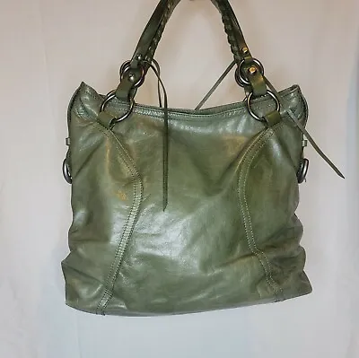 Green Leather Francesco Biasia Large Hobo Bag • $50