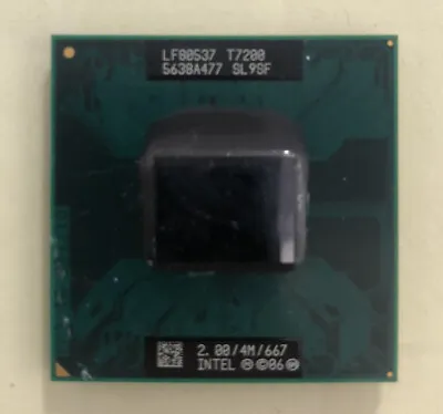 Intel Core 2 Duo Mobile T7200 2.00Ghz/4MB/667Mhz Socket M CPU Processor SL9SF • $11.99