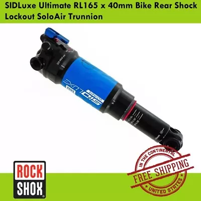 RockShox SIDLuxe Ultimate RL165 X 40mm Bike Rear Shock Lockout SoloAir Trunnion • $229