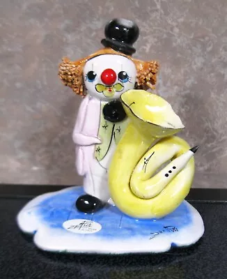 Vintage ZamPiva Porcelain Clown With Tuba Made In Italy Signed • $26.99