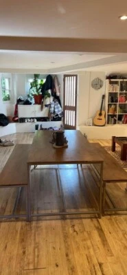 £300 • Buy Made.com Lomond Dining Table And Bench In Mango Wood. RRP £599