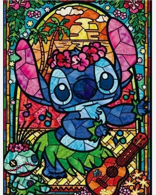 $12.55 • Buy Aus Seller..DIY 5D DIAMOND PAINTING..DISNEY.....STITCH..30x40cm  Full Drill