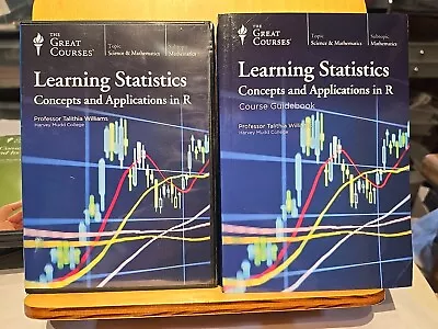 Learning Statistics Concepts And Applications In R (2017 - 4 DVDs) Great Courses • $15