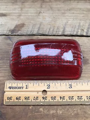 Red Glass Light Cover Automotive Vintage Car Truck Dome Shape • $15.99