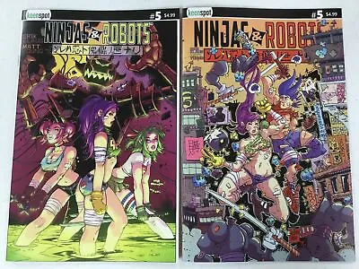 2x NINJAS & ROBOTS # 5 Comic ~ KEENSPOT ~ STEVE MANNION Variant INTERSTATENINJA • $9.99