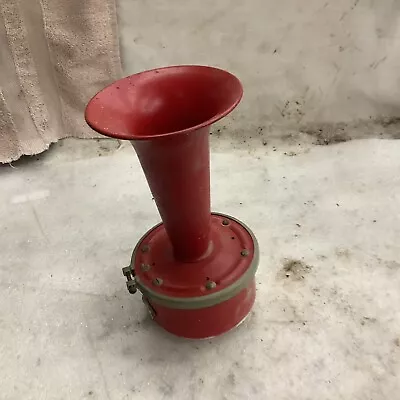 G   Vintage  4030-1B Fire Alarm Horn Red OHM 130 AMP .2 CY. 60 Volt 110 WORKS • $125