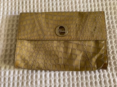 $20 • Buy OROTON Snake Skin Pattern Leather Slim Clutch