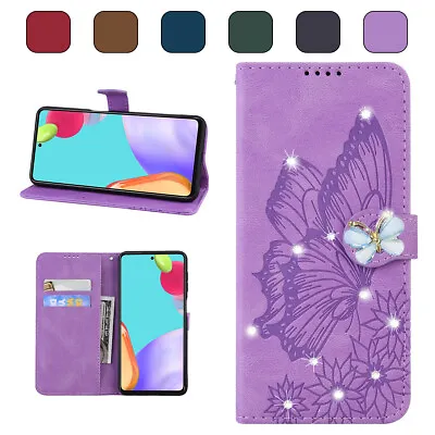 $13.56 • Buy For Samsung Galaxy S22 S21 S20 S10 S9 S8 Wallet Case Glitter Leather Stand Cover