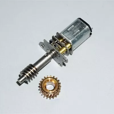 DC3V-6V 62RPM Mini N20 Gear Motor Full Metal Gearbox Long Screw Shaft Worm Geard • $3.85