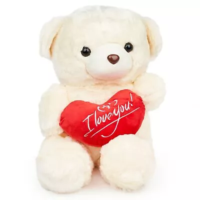 I Love You Teddy Bear Valentine's Day Bear Large Love Heart Plush Gift 50cm • £14.99