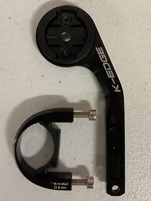 K-Edge Garmin Sport Bike Computer Handlebar Out Front Alloy Mount 31.8mm Black • $25