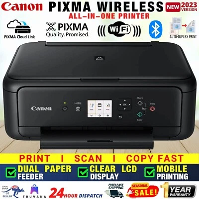$104.81 • Buy Canon PIXMA TS5160 All-In-One Wireless Printer Duplex AirPrint With Ink Starter