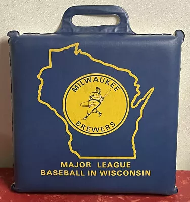 Milwaukee Brewers Baseball 1970’s County Stadium Seat Cushion MLB Wisconsin • $8