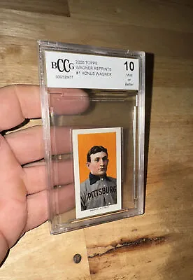 Honus Wagner BCCG 10 Gem Mint Tobacco Card Vintage Basebal Collector MLB 2000 • $309