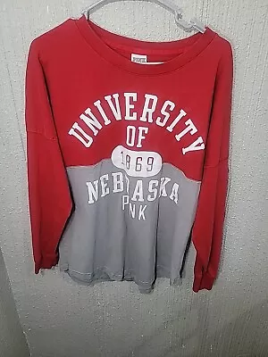 Women’s University Of Nebraska Pink Victoria’s Secret Long Sleeve Size M  • $20