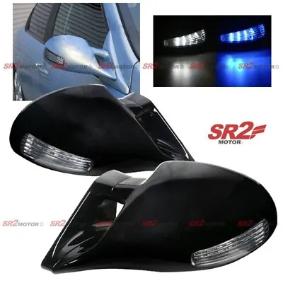 For 03-07 Honda Accord Coupe LED M-3 Style Manual Adjust Black Side Mirror • $52.95