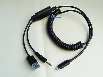 IPHONE 13 12 11 X 8 7 PLUS BMW MINI COOPER AUX IN ADAPTER USB CABLE 61122354478 • $22.95