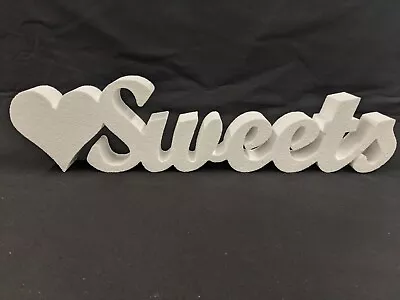 £13 • Buy Sweets Sign / Letters - Plain High Density Polystyrene - Wedding / Event Ideas 