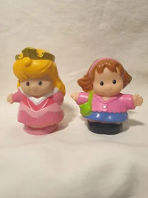 Fisher Price Little People Princess & Girl Lot 2016 Set Of 2 Toys Mini Aurora  • $18.99