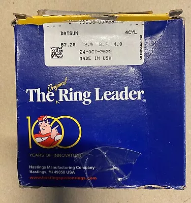 Hastings Cylinder Block Components - Engine Piston Rings - Datsun Roadster U20 • $115