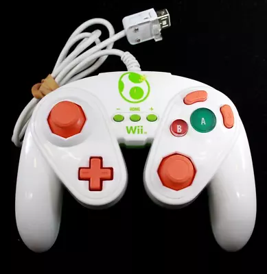 PDP - Nintendo Wii Green/White Yoshi Wired Fight Pad GameCube Controller • $42.95
