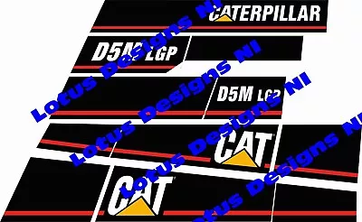 CAT Caterpillar D5M LGP Dozer Sticker / Decal Kit • $208.88