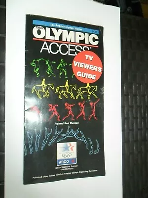 1984 Los Angeles Olympic Access TV Viewer's Guide Book Arco • $6.99