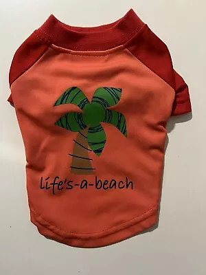 Zack & Zoey Dog Shirt XXS Life’s A Beach • $11.99