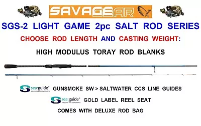 £75.50 • Buy 2022 Savage Gear Sgs-2 Light Game Rod Predator Shore Game Fishing Hard Soft Lure