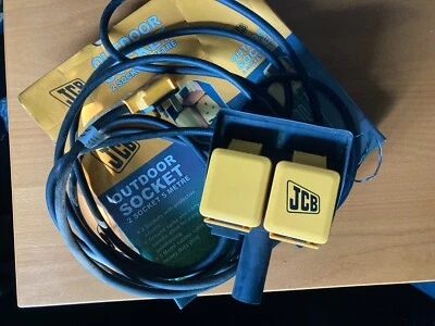 £13.99 • Buy JCB Extension Lead Outdoor Double Socket - 2 Socket 5 Metre