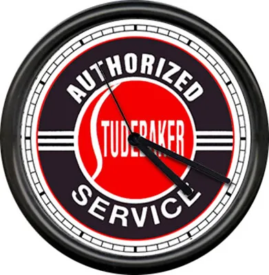 Studebaker Dealer Sales Service Garage Auto Repair Retro Vintage Sign Wall Clock • $26.95