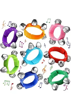 64 Pcs Wrist Bells Wrist Band Jingle Bells Kids Musical Instruments Baby Hand... • $18.99