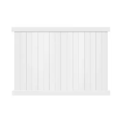 6 X 8 Ft White Vinyl Privacy Fence Panel Kit Durable Garden Barrier Outdoor • $165.99