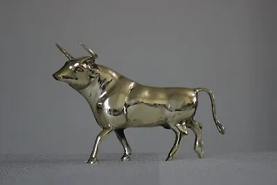 Gold Bull Wall Street Bull Statue Bull Sculpture Table Decor Ornament • $89