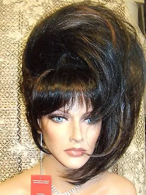 Elite Brand Wigs! Short Sleek Angled Pointy Bob Side Flip Modern Layers Sexy Hot • $109.99