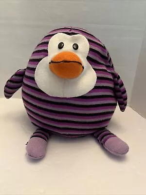 2012 Mushable Pot Bellies Purple Penguin Microbead Round Plush Jay At Play • $16