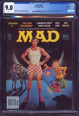 Mad #226 CGC 9.0 Very Low Census Superman II Cover 2nd Highest Graded! (1/3) • $110