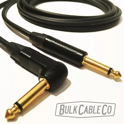 15 Ft -  Mogami 2524 Guitar Cable - Neutrik Right Ra To Straight St Gold Plugs • $44