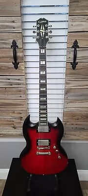 Epiphone SG Prophecy Guitar Ebony Fretboard Red Tiger Aged Gloss Great Shape! • $595