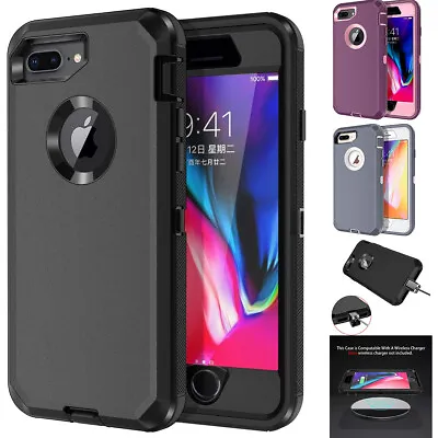 $11.99 • Buy For IPhone 8 7 Plus/7 Case Heavy Duty Shockproof Rugged Tough Hard Screen Cover