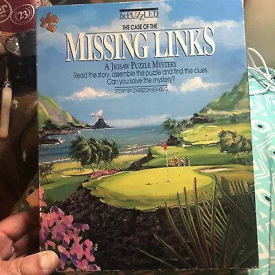  Missing Links  Golf-themed Murder Mystery Jigsaw Puzzle 500 Pieces • $7.90