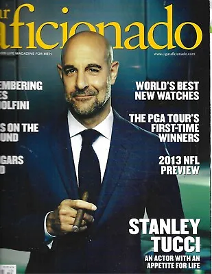 $11.66 • Buy Cigar Aficionado Magazine Stanley Tucci James Gandolfini Watches Football 2013 .