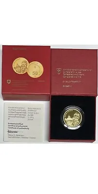 $3500 • Buy SWITZERLAND - Roger Federer 50 Francs Gold Coin 2020 In OGP - FREE SHIPPING!