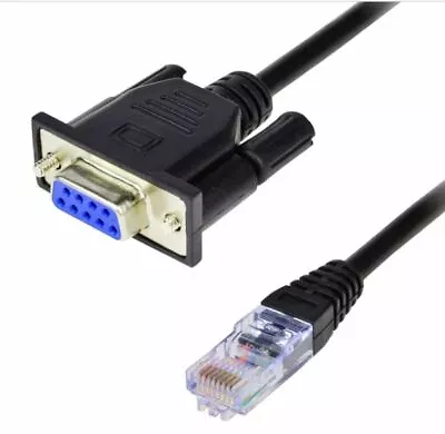 £4.25 • Buy DB9 9-Pin RS232 Serial Port Female To RJ45 Male Cat5e Cable 1M. Beige Colour.